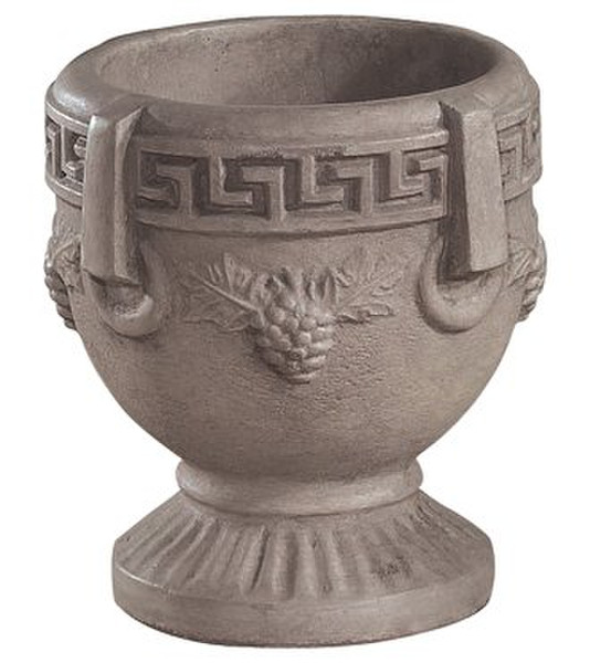 Grecian Urn Medium Planter with Greek Key Decoration